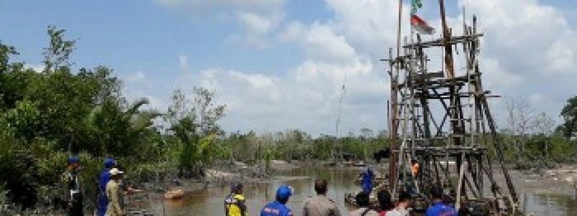 Tim Gabungan Polres Bangka Tertibkan Tambang Ilegal Dipinggir Sungai Baturusa
